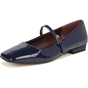 Franco Sarto Womens Sapphire Blue Patent Faux Leather Tinsley Mary Jane Flat